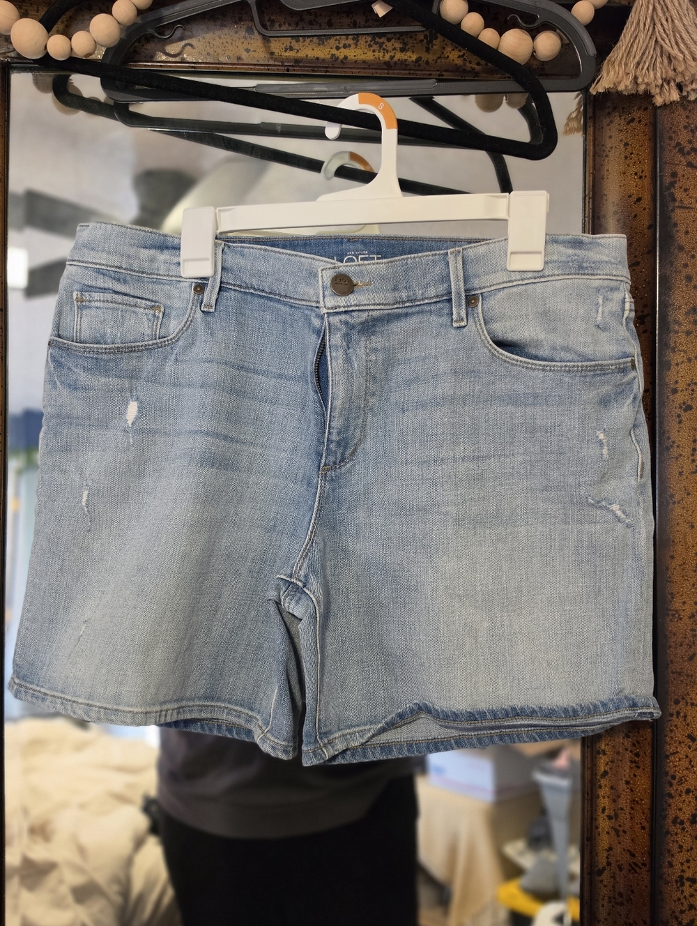 LOFT Light Wash Denim Shorts - Classic Women's Blue Jean Shorts